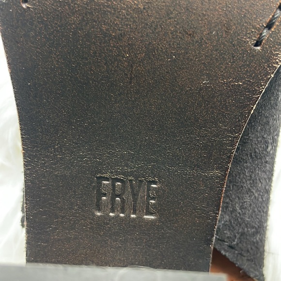 Frye COURTNEY Slingback Mule Peep-Toe Black Suede. Size. 10. Used excellent. - Picture 10 of 10